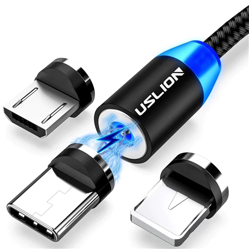 Magnetic USB Fast Charging Micro / Type C / iPhone Cable